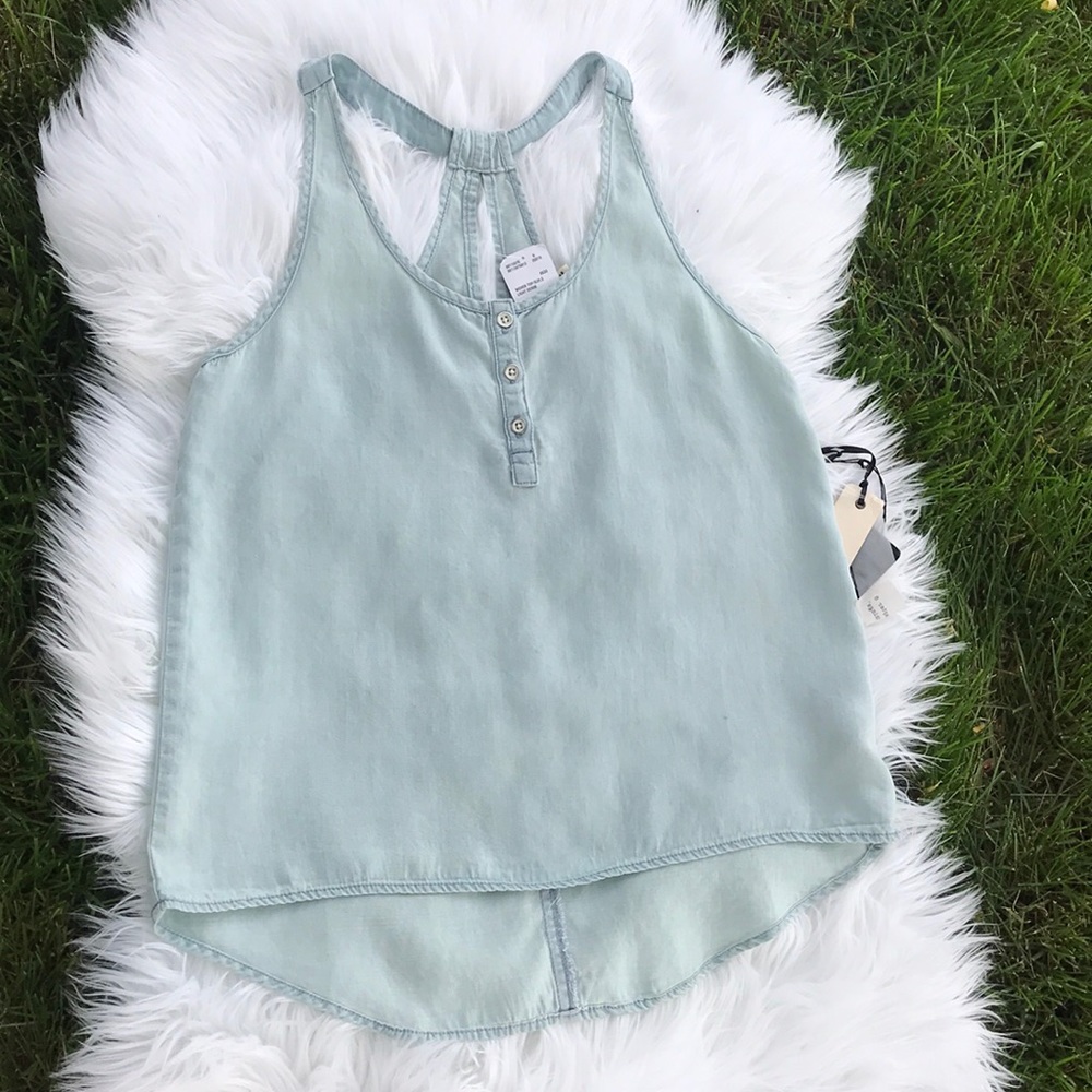 Life in Progress by Forever 21 light Denim Tank S